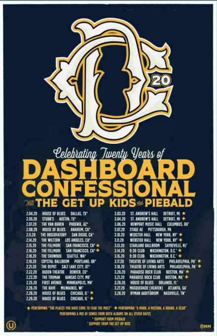 Dashboard Confessional [CANCELLED] at Van Buren