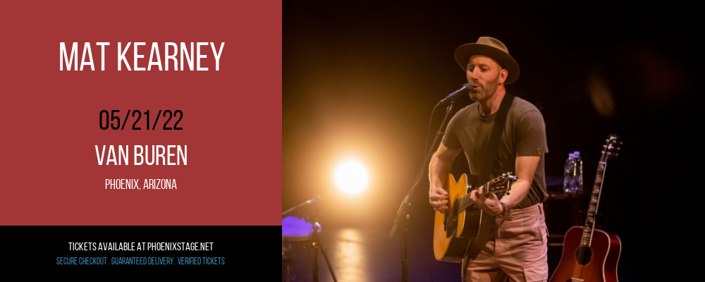 Mat Kearney at Van Buren tickets Mat Kearney at Van Buren