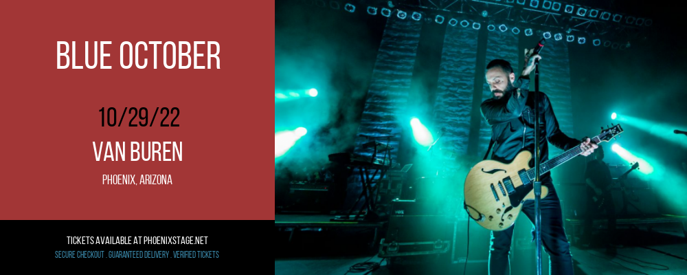 Blue October at Van Buren tickets Blue October at Van Buren
