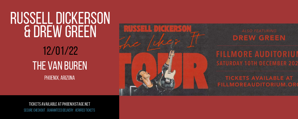 Russell Dickerson & Drew Green at Van Buren tickets Russell Dickerson & Drew Green at Van Buren
