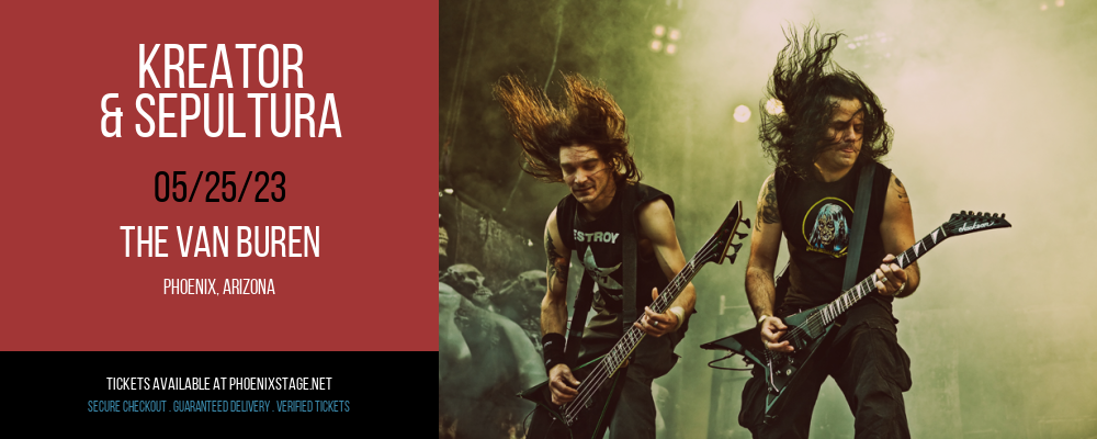 Kreator & Sepultura at Van Buren tickets Kreator & Sepultura at Van Buren