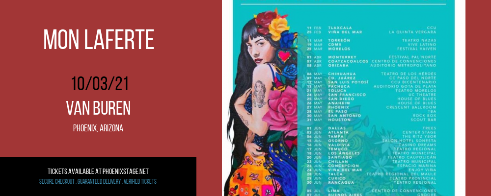Mon Laferte at Van Buren tickets Mon Laferte at Van Buren