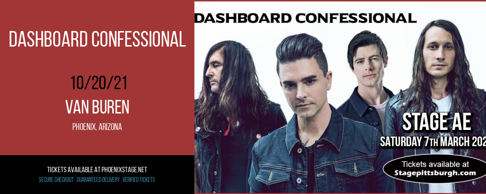 Dashboard Confessional [CANCELLED] at Van Buren