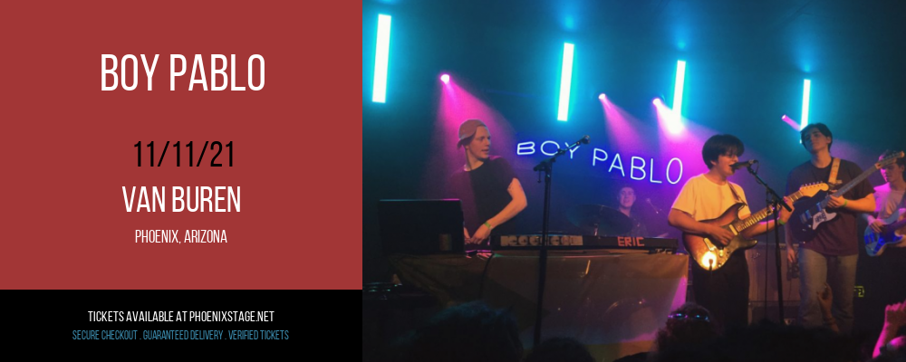 Boy Pablo at Van Buren tickets Boy Pablo at Van Buren