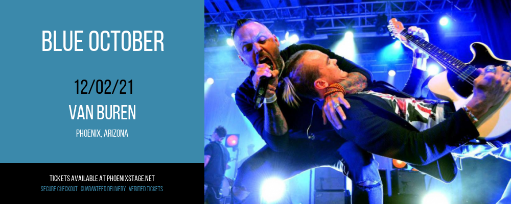 Blue October at Van Buren tickets Blue October at Van Buren