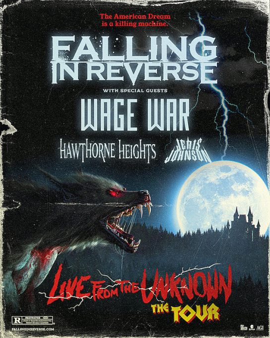 Falling in Reverse, Wage War, Hawthorne Heights & Jeris Johnson at Van Buren