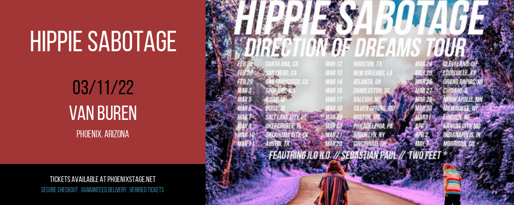 Hippie Sabotage at Van Buren tickets Hippie Sabotage at Van Buren