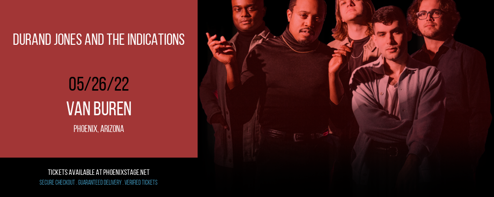 Durand Jones and The Indications at Van Buren tickets Durand Jones and The Indications at Van Buren