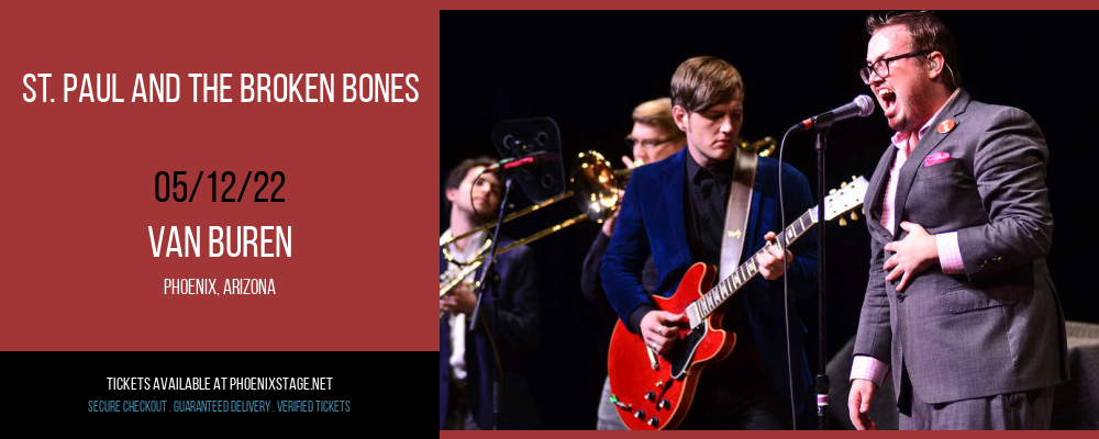 St. Paul and The Broken Bones at Van Buren tickets St. Paul and The Broken Bones at Van Buren