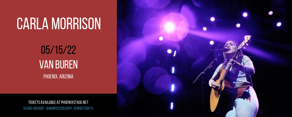 Carla Morrison at Van Buren tickets Carla Morrison at Van Buren