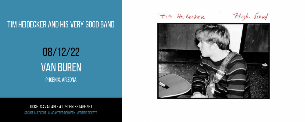 Tim Heidecker And His Very Good Band at Van Buren tickets Tim Heidecker And His Very Good Band at Van Buren
