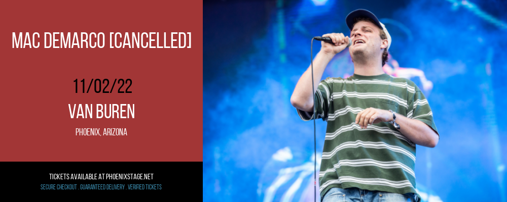 Mac DeMarco [CANCELLED] at Van Buren