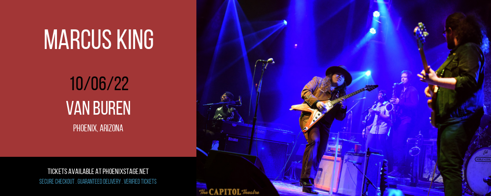 Marcus King at Van Buren tickets Marcus King at Van Buren