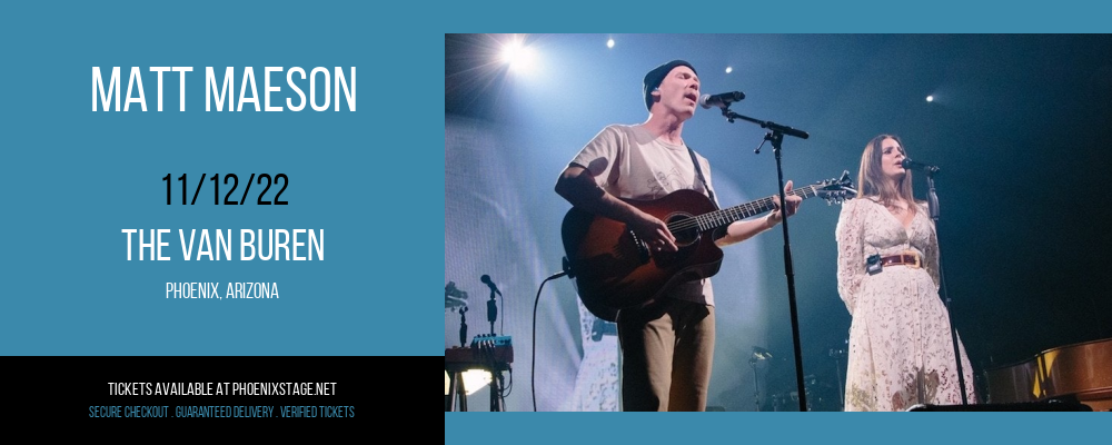 Matt Maeson at Van Buren tickets Matt Maeson at Van Buren