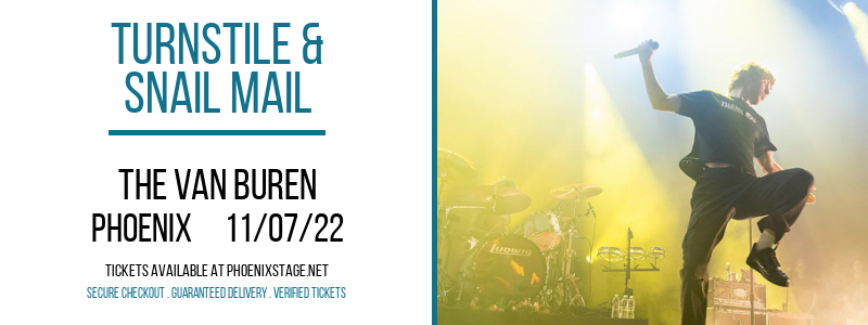 Turnstile & Snail Mail at Van Buren tickets Turnstile & Snail Mail at Van Buren