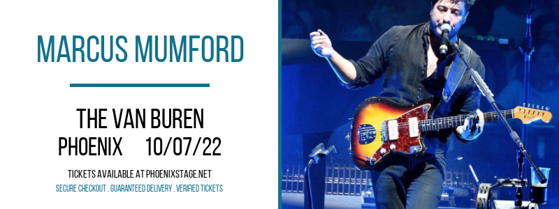 Marcus Mumford at Van Buren tickets Marcus Mumford at Van Buren