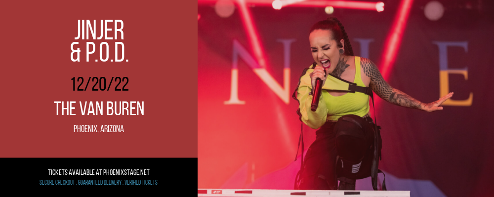 Jinjer & P.O.D. at Van Buren tickets Jinjer & P.O.D. at Van Buren