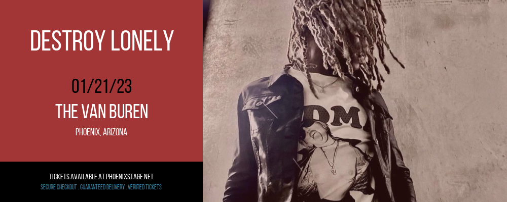 Destroy Lonely at Van Buren tickets Destroy Lonely at Van Buren