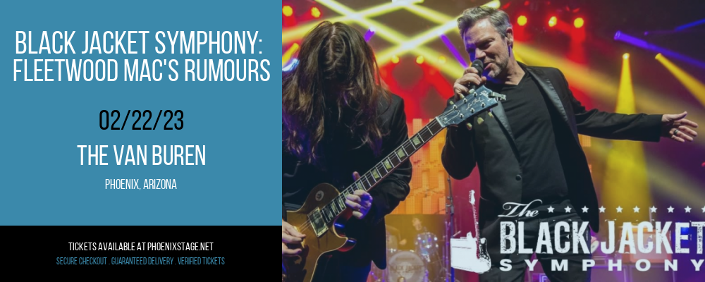 Black Jacket Symphony: Fleetwood Mac's Rumours at Van Buren tickets Black Jacket Symphony: Fleetwood Mac's Rumours at Van Buren
