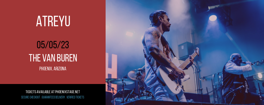 Atreyu at Van Buren tickets Atreyu at Van Buren