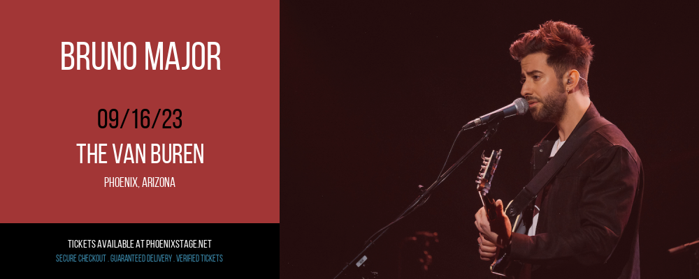 Bruno Major at Van Buren tickets Bruno Major at Van Buren