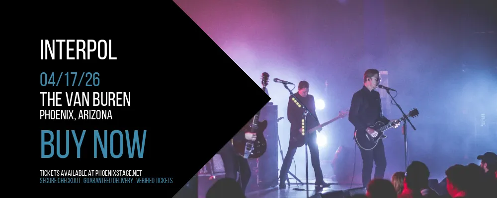 Interpol at The Van Buren